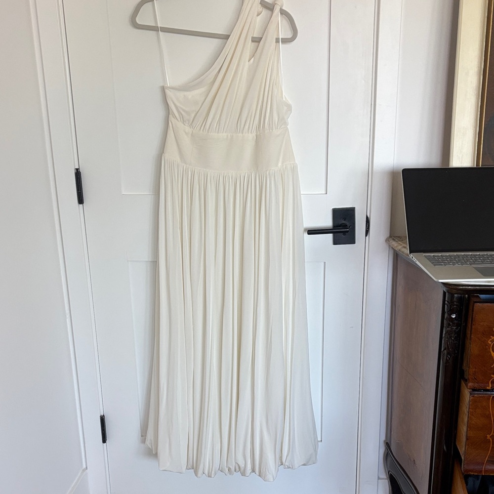La Ligne Cream One-Shoulder Dress - Picture 3 of 7